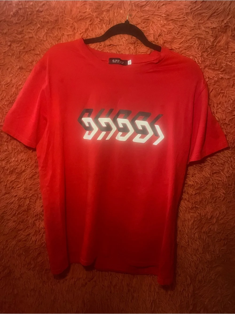 Gucci Men’s Graphic Logo Crewneck T-Shirt Size 3XL